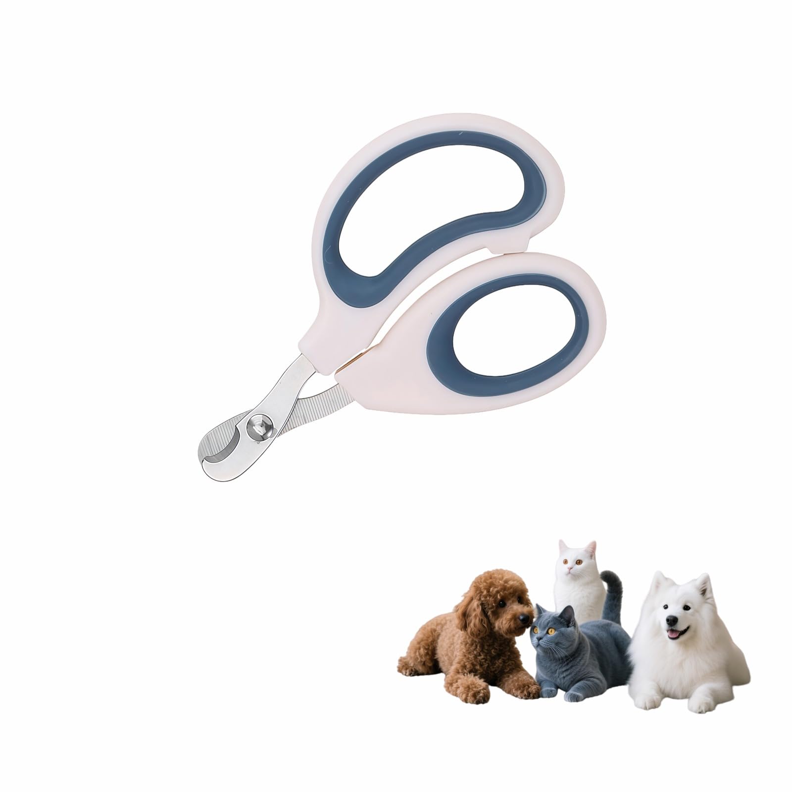 Professional Pet Nail Clipper for Cats, Dogs, Small Animals - Stainless Steel Sharp Trimmer | Quick, Clean, Painless Cutting | Mirror Polished Grooming Tool for Kittens, Puppies & More (Dark green)