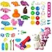 salipt Set de Accesorios para Pasta Blanda, Herramientas de Plastilina 41 Piezas Extrusora de Accesorios de Plastilina Cortadores de Galletas Juguete de Arcilla para Niños Bebé Modelar