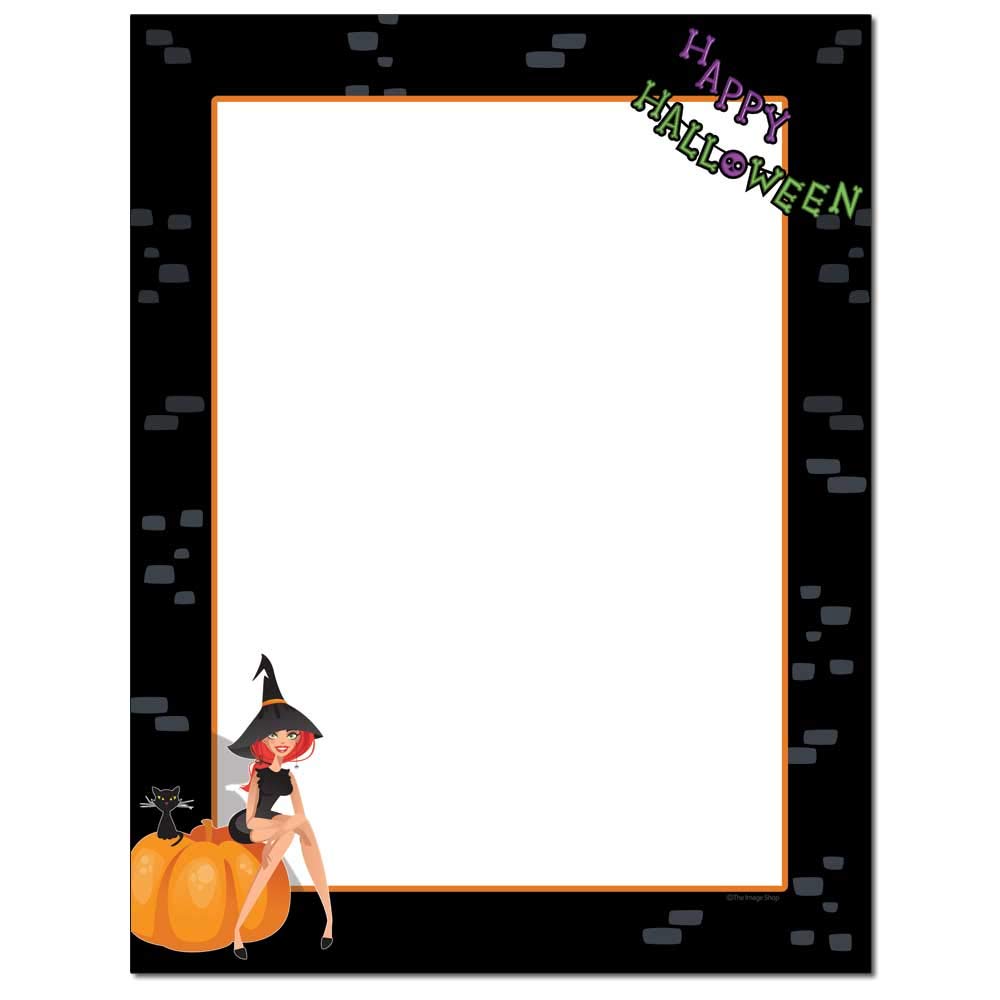 Party Witch Halloween papier firmowy do drukarek laserowych i atramentowych (25 sztuk)