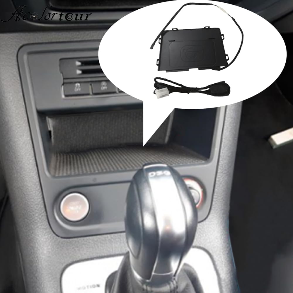 Chargeur sans fil de voiture adapté for Volkswagen Tiguan MK1 2010 – 2016, support de téléphone à Charge rapide, adaptateur, accessoires