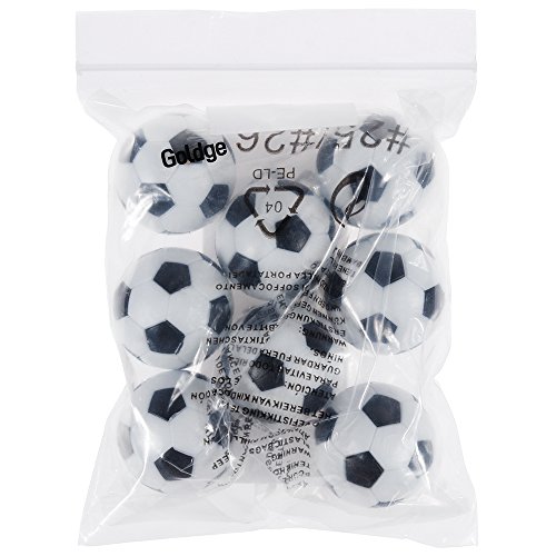 GOLDGE 8 PCS Tischfußball Kickerbälle,Tischfußball Kugeln Mini Ball,Schwarz und Weiß