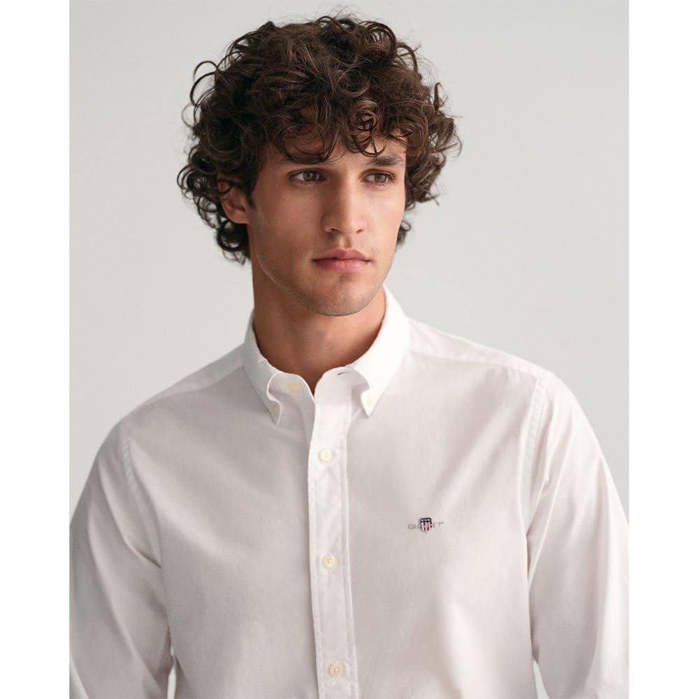 Gant Herren Slim Poplin Shirt Hemd SCHMALE Passform (1er Pack)
