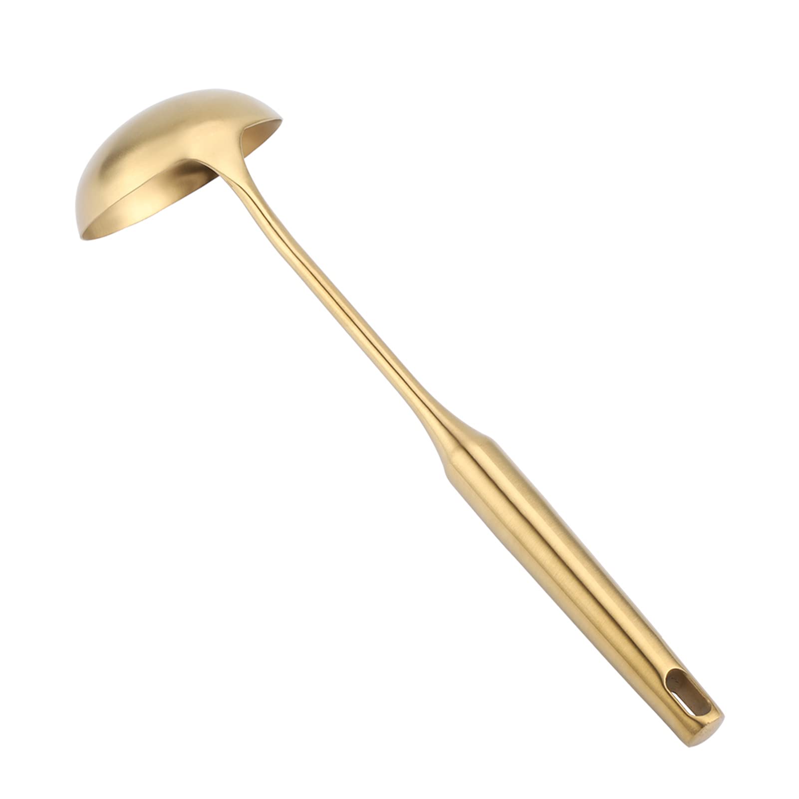 Stainless steel spatula and spoon, Soup ladle and for sauces, Soup ladle, Stew ladle, Sauce ladle(04# gold)