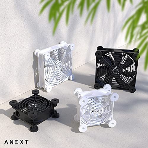 Anext Usb Computer Fan, 80Mm Usb Fan, 80Mm Case Fan, Silent Fan For Receiver Dvr Playstation Xbox Computer, 2 In 1 Packs White #TOP6