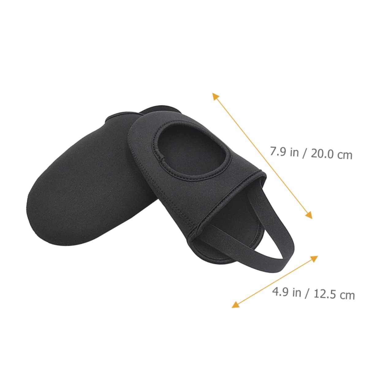 Toyvian Cubrezapatillas de Ciclismo Protector Lana Tobillo Proteger mi Cubierta de Zapato a Prueba de Lluvia en Bicicleta Cubiertas de Zapatos Calientes Sobrecoste Neopreno Negro