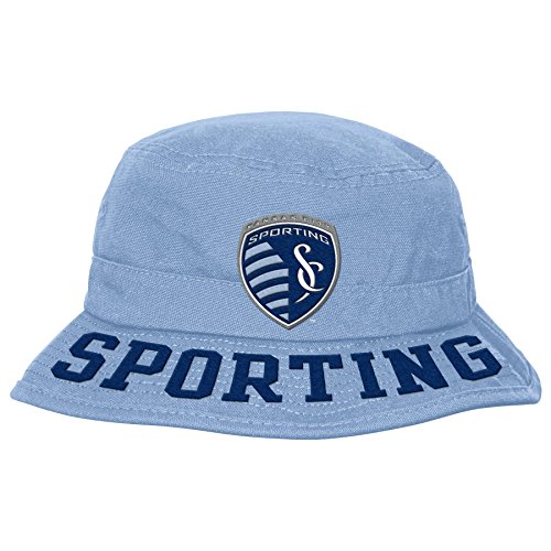 MLS Kansas City Sporting R S47EB Boys Bucket Hat, One Size, Smoke Blue