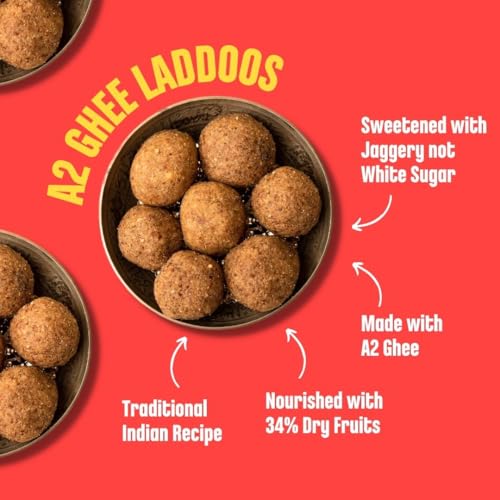Image of Early Foods Pack of 2: Gond Laddu & Bajra Laddoo | Sugar Free Laddo with jaggery | Gond Ke Laddu | Millet Laddu | Dink Laddoo | Post-Pregnancy Laddu | Dry Fruits Laddu | postpartum ladoo