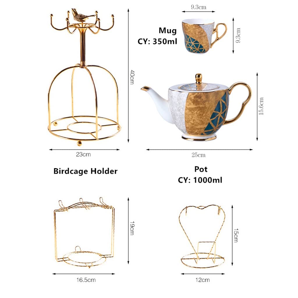 Zestaw Do Kawy Z Porcelany Kostnej Inkrustowany Złotem Porcelanowy Zestaw Do Herbaty Filiżanka Kubek Ceramiczny Mlecznik Czajniczek Dzbanek Na Mleko Naczynia Do Kawy