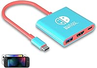 Vista 1 de Switch TV Docking Station for Nintendo Switch 2 and Steam Deck,TV Dock Adapter Compatible with Nintendo Switch 12 HDMI Adapter Max Output