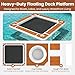 Danrelax 10'x10' Inflatable Floating Dock, Non-Slip EVA Deck, 7.9