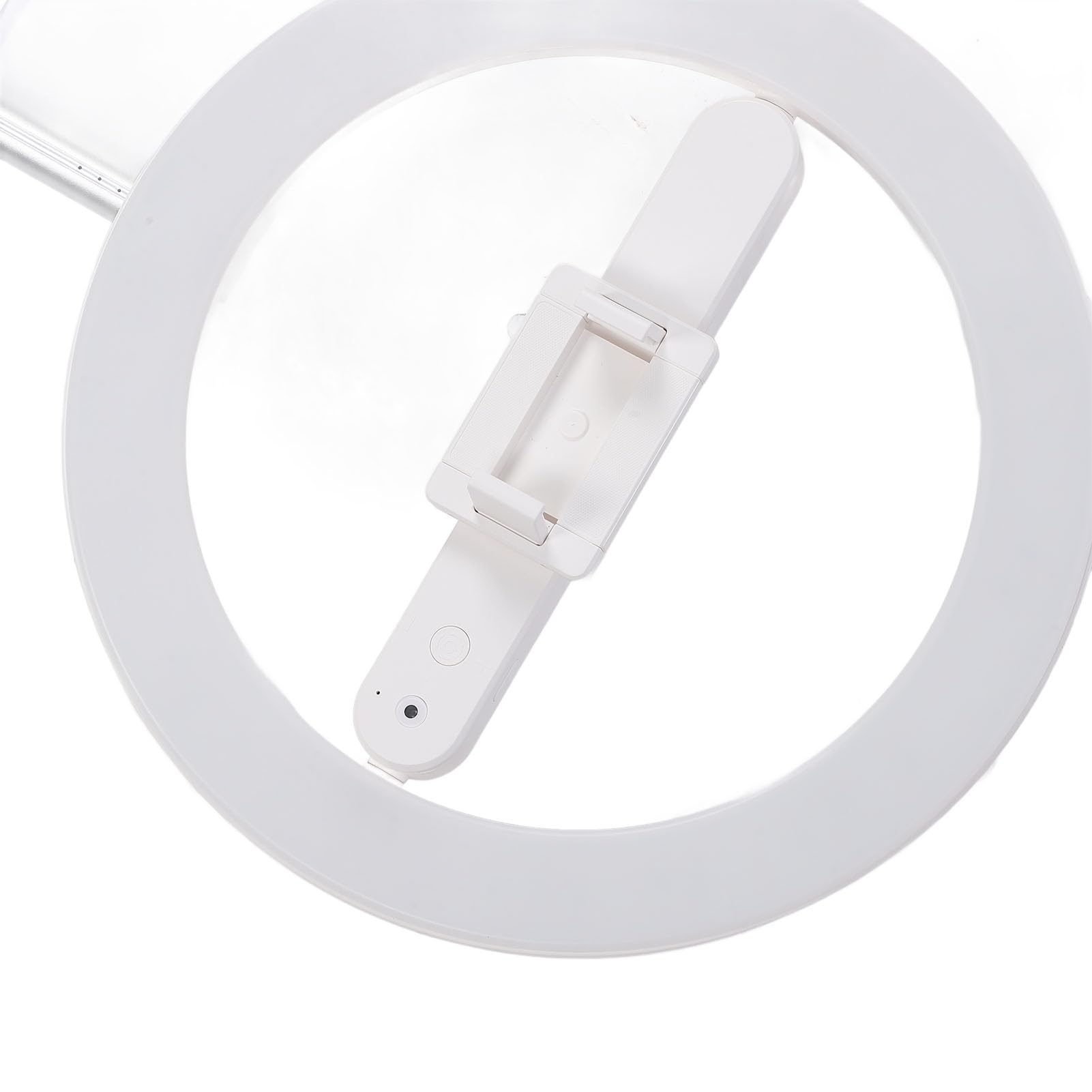 Fockety Anello Luminoso per Selfie, Anello Luminoso Pieghevole con Supporto per Telefono, Lampada Circolare a LED Dimmerabile con 3 Temperature di Colore e 5 luminosità per la