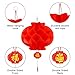 16 Pieces Chinese Round Hanging Red Paper Lanterns Decorations for 2020 New Year Spring Festival Party Decor, Wedding and Restaurant