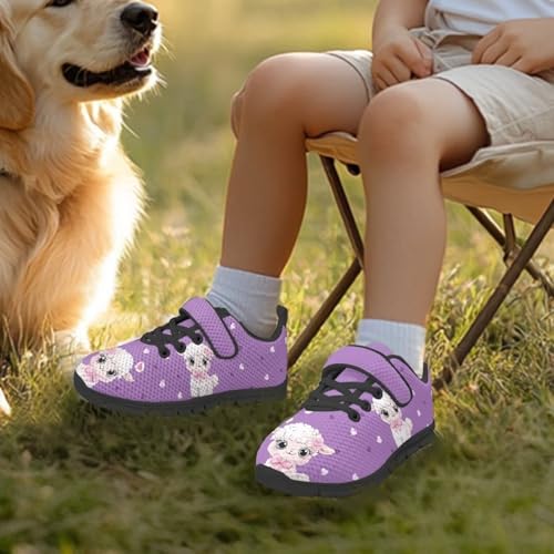 boy Shoes Athletic Running Fashion Sneakers Walking Breathable Kids Girls Fitness Cross-Training Tennis Lightweight Shoes(Little Kid/Big Kid) Cute Sheep Pattern3