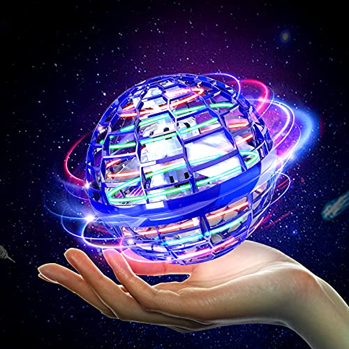 ELKHAPPY Fly Ball Toys Spinning UFO 360° Rotating Safe Globe Shape Magic Controller Mini Drone Magic Flying Toy for Kids Adults Creative Gift