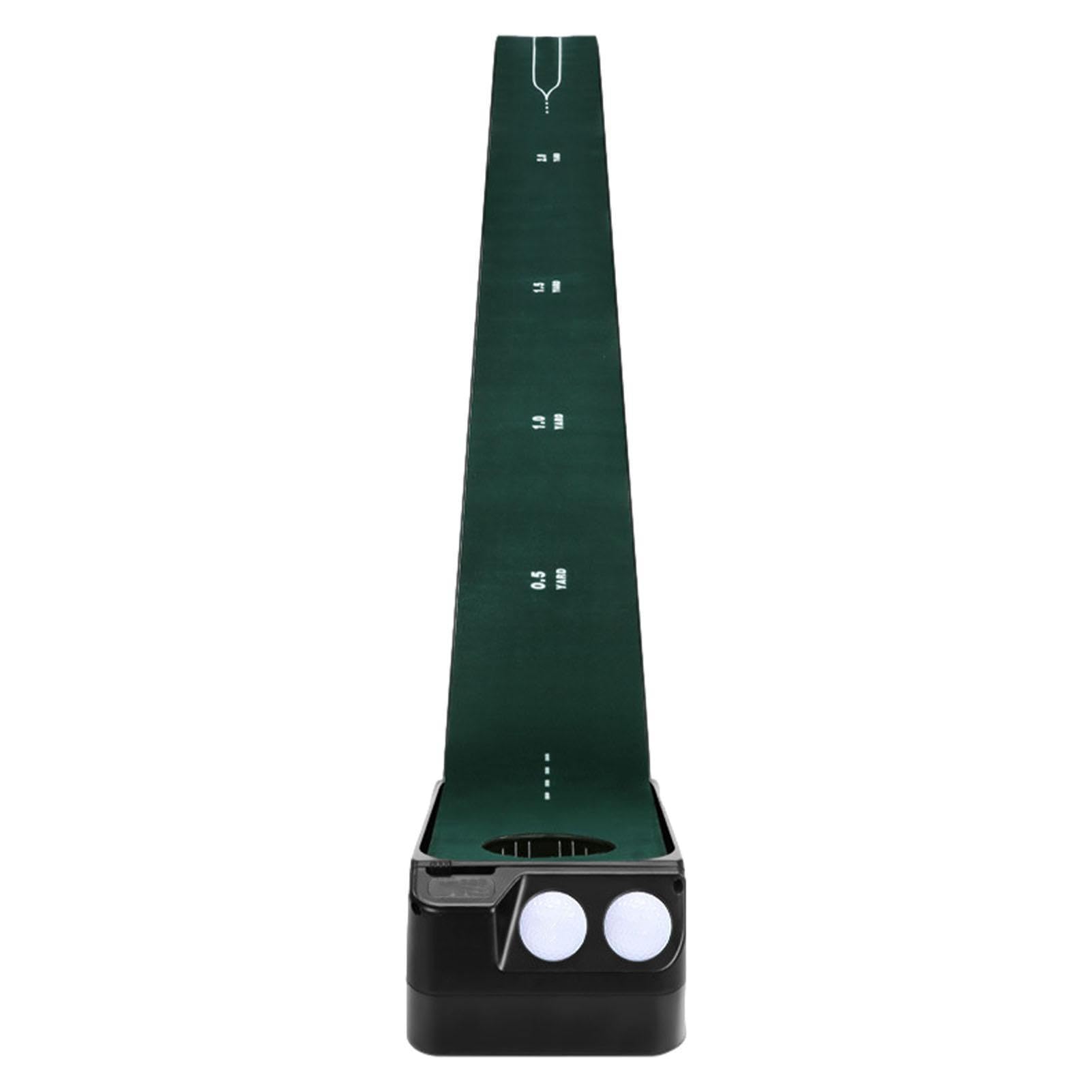 Poner en práctica - Juego de interior de putting green de 8 pies con retorno de pelota | Accesorios de golf para hombres que juegan golf en casa u oficina, putting green de golf interior