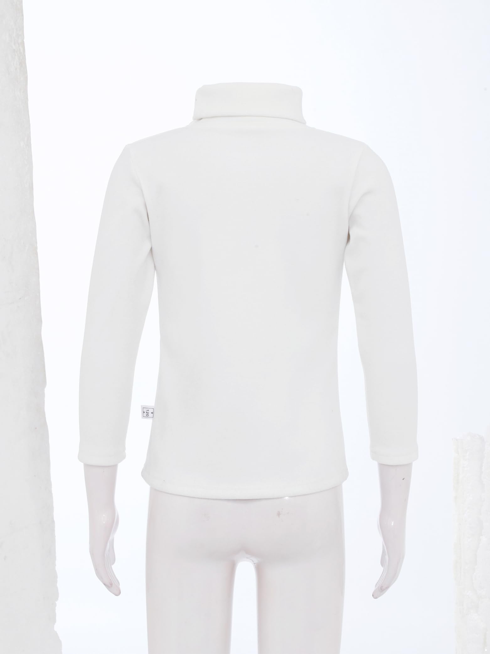 Jugaoge Haut Thermique Enfant Fille Col Roulé Manches Longues sous-vêtement Thermique Imprimé Vêtement Base Layer Hiver