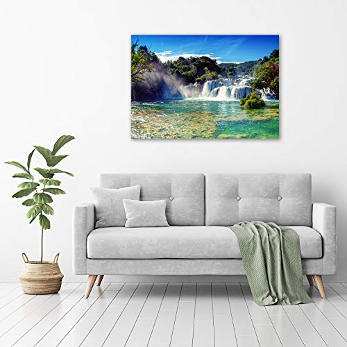 Tableau photo décorative panoramique vert pour masquer un mur vide - 4