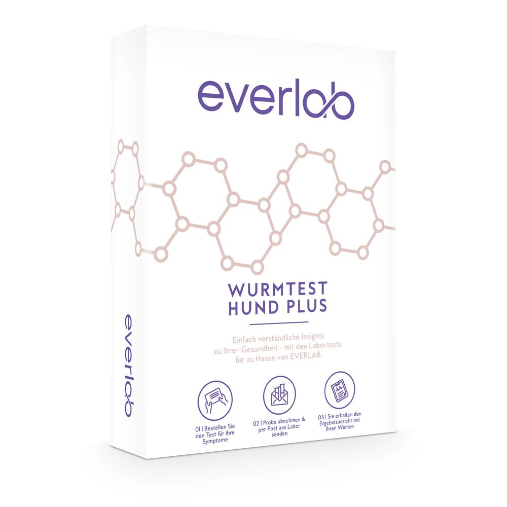 Wurmtest Hund Plus – Umfangreiche Untersuchung auf Parasiten und Würmern| Einfache Probenabnahme| Stuhltest | Selbsttest für Zuhause