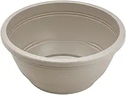 Vasos Cuia Rosa do Deserto 6,6 Litros Vasos Redondos Cor Areia- Drenagem Perfeita e Formato Ideal(10 UNIDADES)