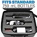 CASEMATIX Wine Travel Case for 3 Bottles with Shock-Absorbing Foam & Adjustable Carrying Strap - Protective Wine Suitcase for Storage, Padded Wine Bag Tote Alcohol Carrying Case