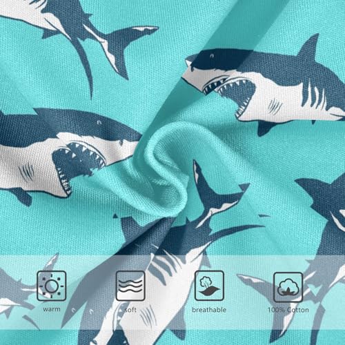 Boys' Underwear Cotton Little Boys Shark Briefs Soft Toddler Underwear 2T-8Y3