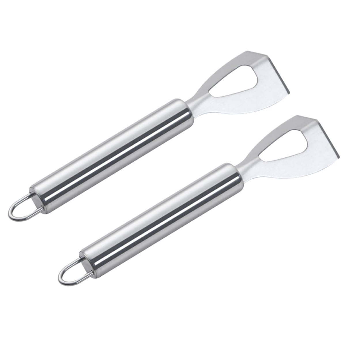 STOBAZA Stainless Steel Cheese Tool Set Cheese Slicers Butter Spreader Knives Silver