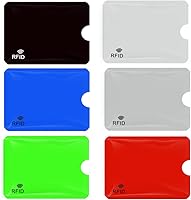 Vista 4 de Funda para tarjeta de crédito, 14 unidades, fundas RFID para tarjetas de crédito para protección contra robo de identidad