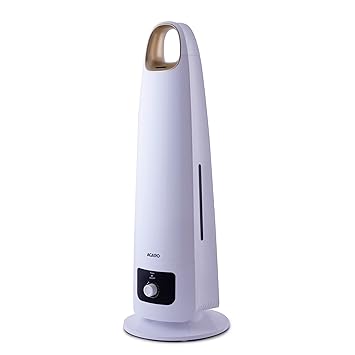AGARO Insignia Cool Mist Ultrasonic Humidifier, 5 Litres, For Bedroom, Home, Office, Adjustable Mist Output, Super Quiet, Auto Shut Off (White), 33640