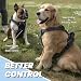 VIVAGLORY Easewalk Hundegeschirr, Anti Zug Hundegeschirr für Training & Spazieren, Anti Zieh Geschirr Welpengeschirr Mit Griff, Ausbruchsicher & Non-Stop für Welpe Hunde, S, Schwarz - Plain