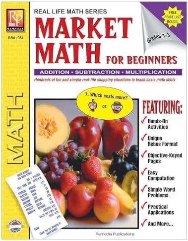 Remedia Publications Real Life Math Series: Market Math for Beginners ...