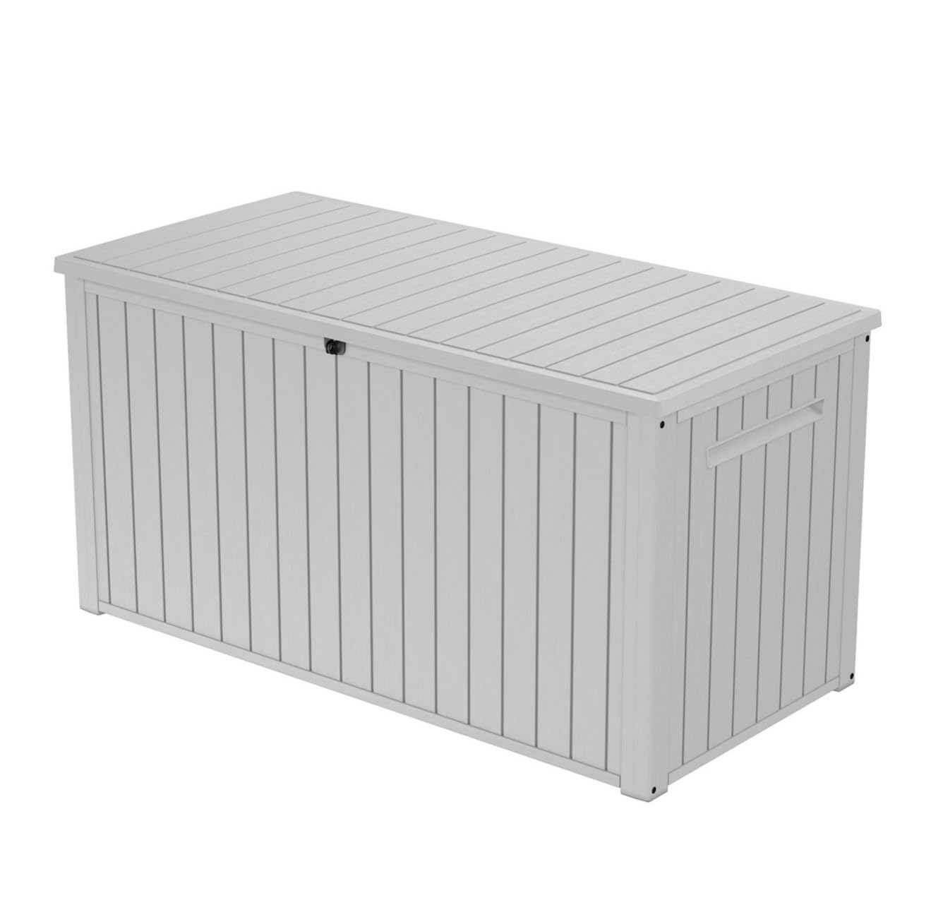170 Gal. Resin Deck Box Large Indoor/Outdoor Storage - White