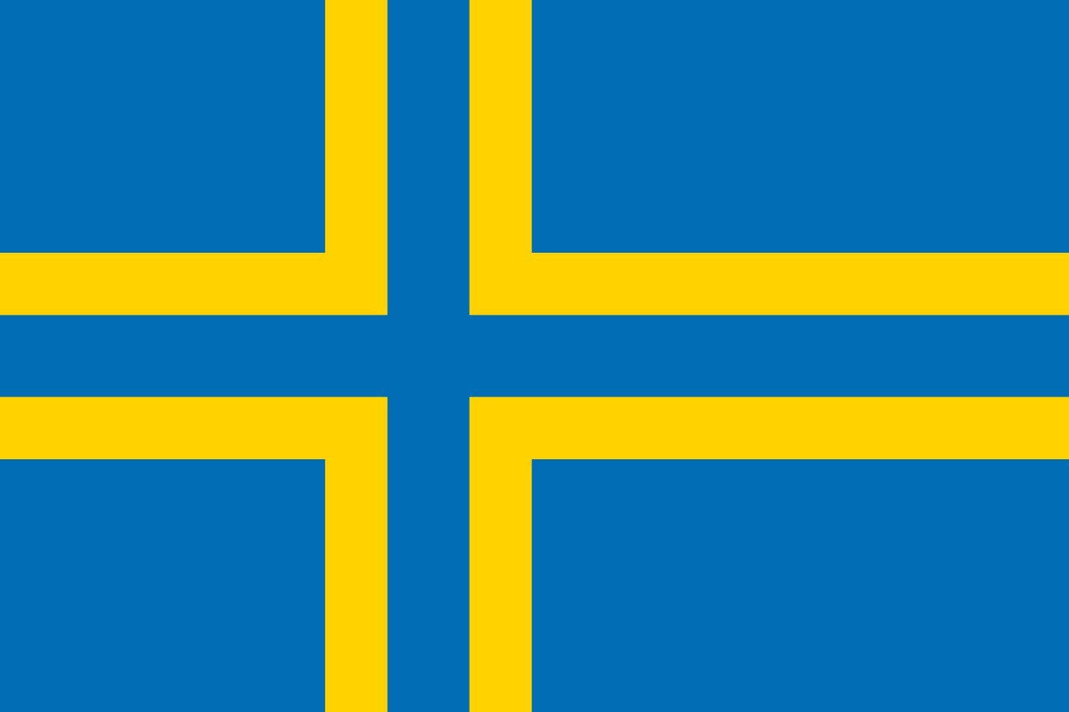 Drapeau Åland pavillon historique vexillologie grand format mât
