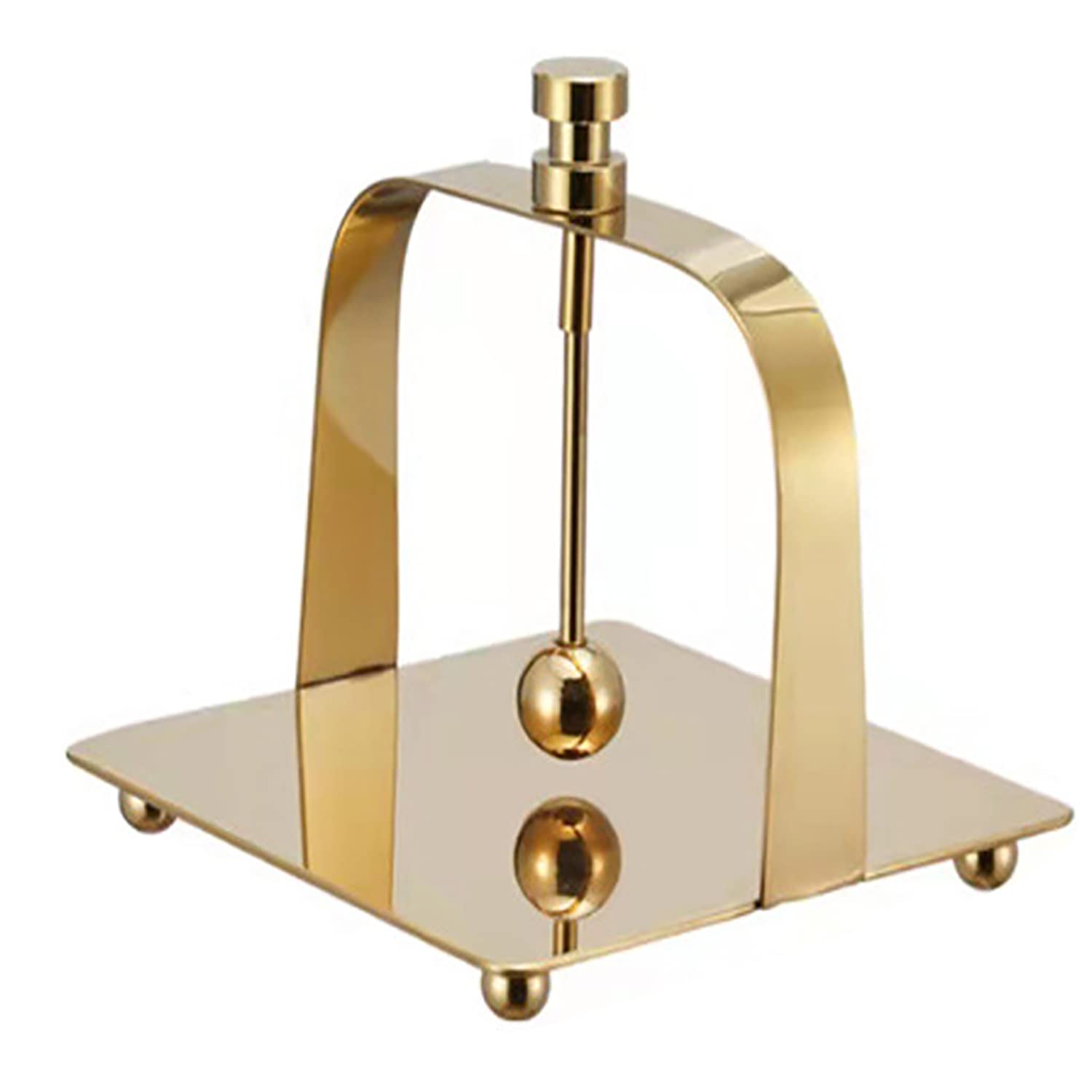 Arabest Napkin Holders, Napkin Dispenser With Weighted Arm, Modern Stainless Steel Napkin Holder for Dining, Countertops, Table Kitchen Bathroom Indoor & Outdoor Use - M, Golden
