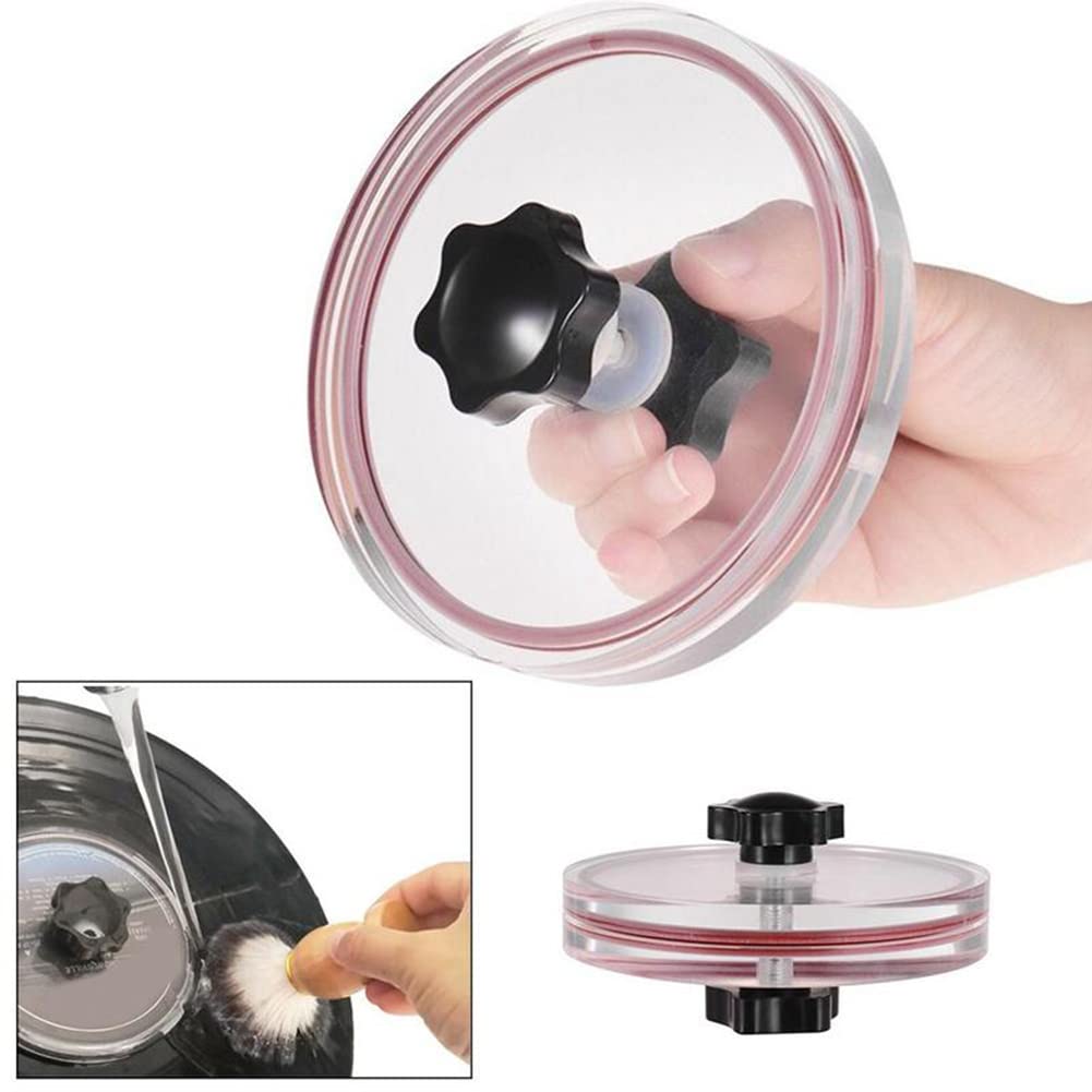 Detergente per dischi in vinile, morsetto, protezione per etichette per dischi, panno acrilico, strumenti per la pulizia, clip di protezione, accessori per lettore in vinile.