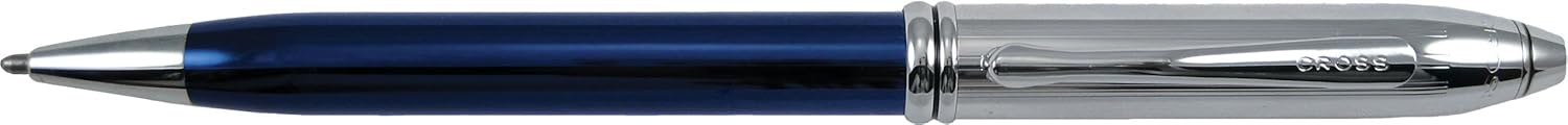 Cross Townsend Premium Value Blue Lacquer and Chrome Ballpoint Pen(AT0042DC-10)