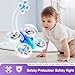 RC Drohne für Kinder und Anfänger, Mini Quadcopter mit LED-Lichtern und 3D-Flips, einfach zu fliegende RC Drohne mit Propellerschutz, Spielzeugdrohne für Jungen und Mädchen, Geschenk für Kinder (Blau)
