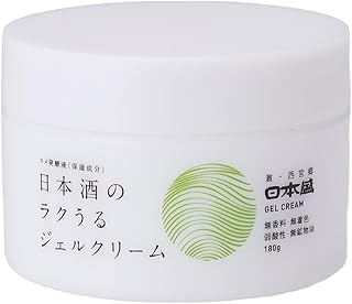 日本盛 日本酒の保湿ジェルクリーム 180g(無香料 無着色 オールインワン)