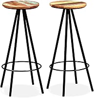 Vista 10 de bar Chairs,barstools,bar stools Set of 3,bar Table,sillas para barra de cocina,Bar Stools 4 pcs Rough Mango Woodbar Stool,bar Chairs,Barstool,bar