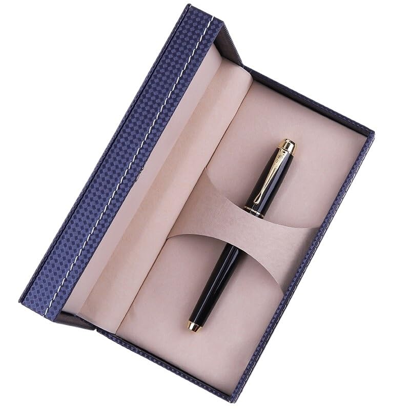Stylo-plume métal brossé 0.5 mm pour prise de notes des étudiants et confort de bureau
