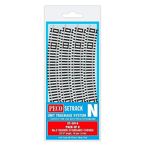 Peco ST-3014 Setrack courbe standard Radius 2 pour modélisme ferroviaire HO