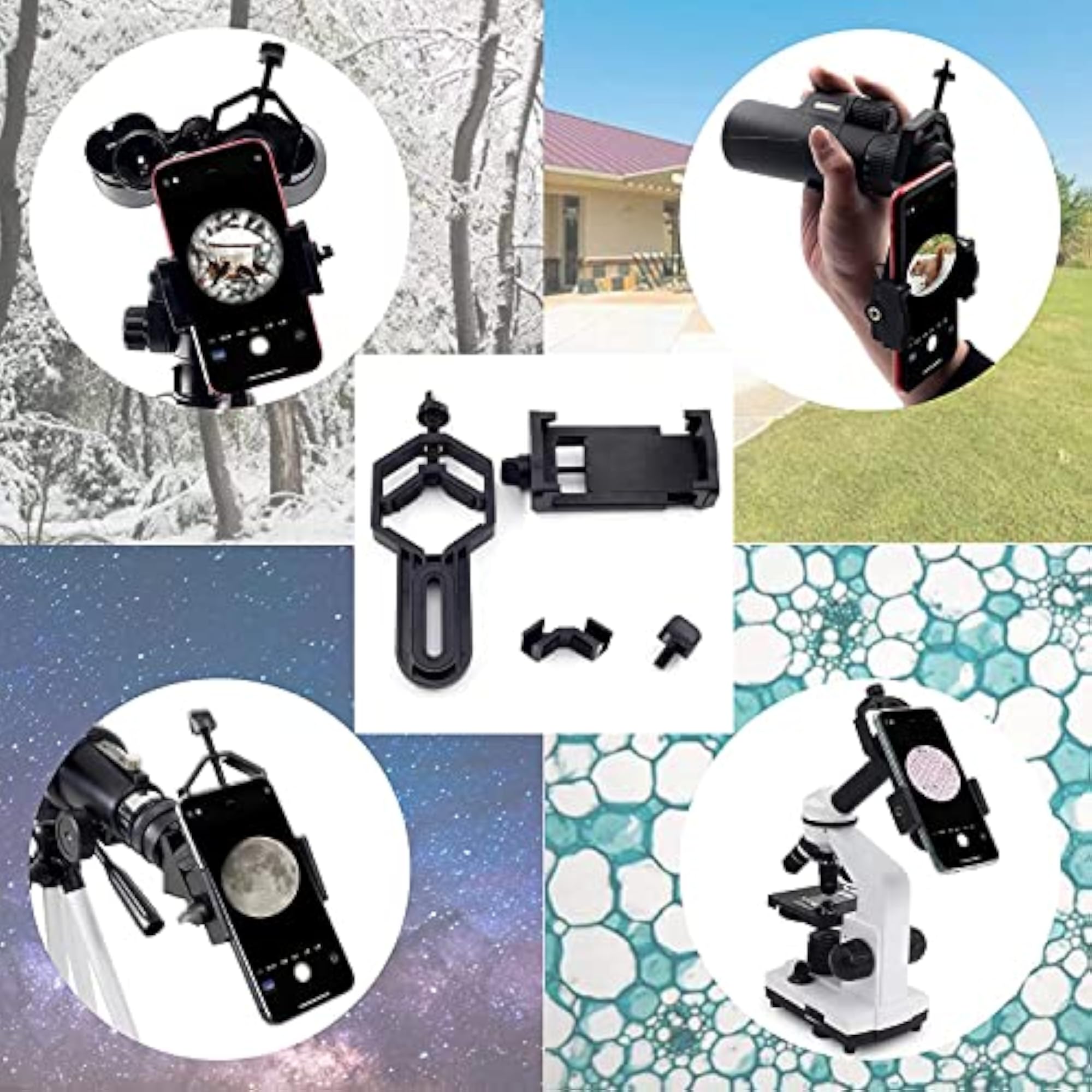 Universal Smartphone Adapter for Microscope and Telescope
