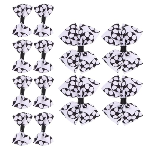 Nœuds barrettes à cheveux football légers et doux pour filles lot de 12
