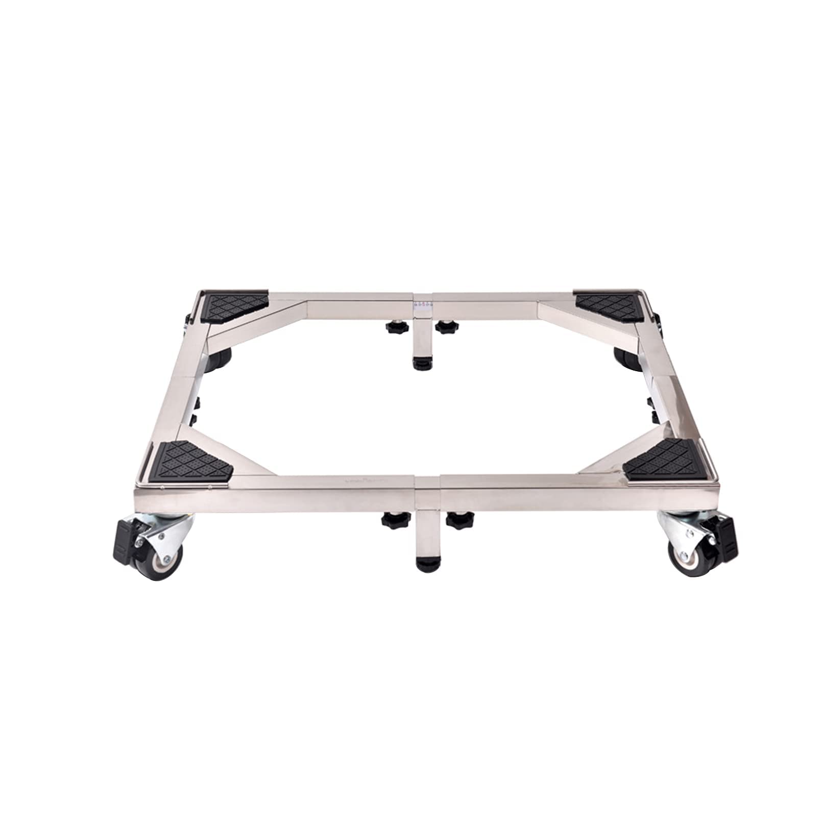 Adjustable Fridge Freezer Trolley Stand - Extendable, Movable Washing Machine Base Bracket For Tumble Dryers With Appliance Wheels, Easy Mobility Stand Base - Universal Stand Base,Primary Color