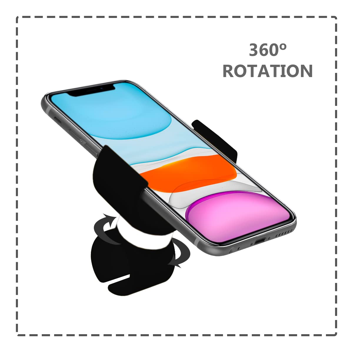 Uchwyt mobilny Uniwersalny rower treningowy do smartfonów do 7,5" Wyświetlacz Mobilny uchwyt rowerowy Spinning Eliptyczny uchwyt na telefon komórkowy uchwyt na pasek do biegania czarny