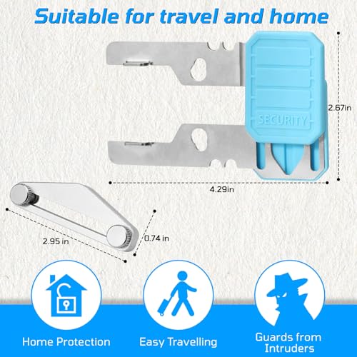 Verrou de porte portable rétractable pour bloquer les accès sans clé