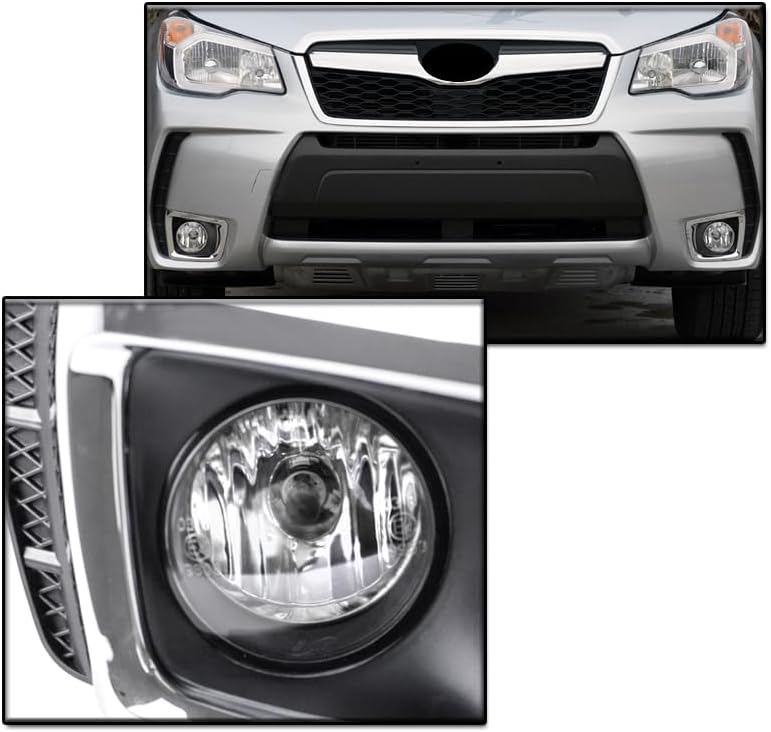 2014-2016 Subaru Forester XT Bumper Driving Fog Lights Chrome