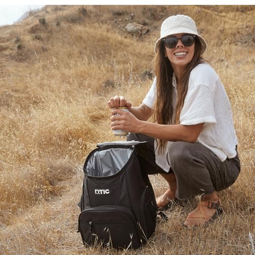 RTIC 15-Can Lightweight Backpack Cooler, Smoke — view 6