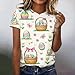 Women's Short Sleeve Round Neck Loose Tops Fashion 2026 Summer Shirts Easter Printed Dressy Casual Blouse T Shirt