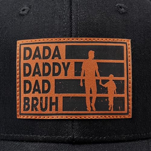 Image of Papa Dad Trucker Hat - Adjustable Men's Snapback Hats for Dad Grandpa, Fathers Day Birthday Gifts from Daughter Son