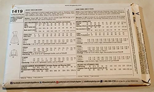 Simplicity Lisette Sew Your Style Pattern 1419 Misses Dress and Jacket Size 6-8-10-12-14 image 4